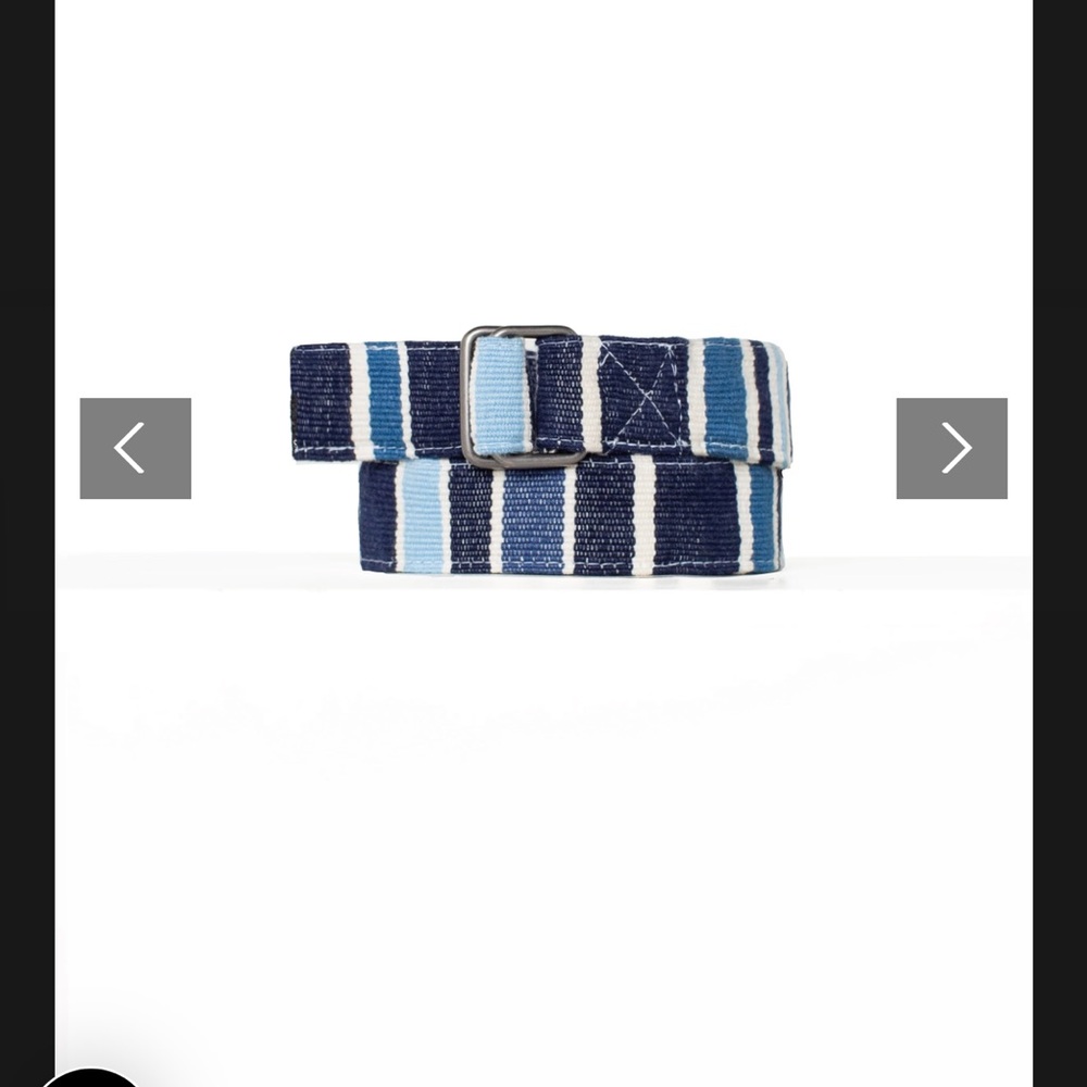Striped Blue Women's Belt
